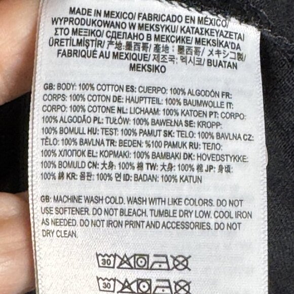 Vans Off the Wall Stacked Made Long Sleeve Shirt mens Medium black NWT - Picture 8 of 10